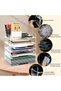 Paper Organizer Desk Acrylic Stackable Tray Letter Desktop File Storage Sorter - 2