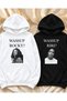 What's up, Riri? What's up, Rocky? "Dear Couple" Printed 2-Piece Set: 3-Ply Cotton Oversized Hooded Sweatshirt