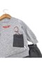 Boys' Baby Dinosaur-Printed Winter 3-Ply Fleece 1-2-3-4 Years Old 2-Piece Top and Bottom Set - 4