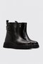 Genuine Leather-Fur-Trimmed 710KZA6017 Brown Floter Women's Classic Boots - 4