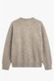 Beige Melange Nara Crew-Neck Soft Sweater - 2