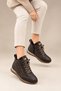 Women's Sneakers Boots with Fur-Lined Hidden Heels - 3