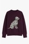 Plum-Colored Dalmatian Yumoş Sweater