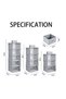 FASHION HOME Hanging Shelf Closet Organizer Storage Box Collapsible Clothes (Z6E003D88A7DF0A6E0830Z) - 2