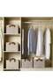 DUNISO 3-piece wardrobe stackable storage container, foldable storage box w (Z061267FA3A5054DCE463Z) - 5