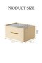 DUNISO Set of 3 Home Collapsible Fabric Storage Cubes， Foldable Organizer with Handles，Storage Bins - 2