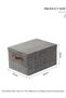 DUNISO Black Foldable Storage Boxes with Lids, Versatile Non-Woven Fabric Storage Cubes with 2 - 2