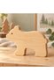 Wooden Paintable Toy Bear, Forest Animals, Handmade Natural, Gift-Quality Toy