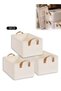 DUNISO 3-piece wardrobe stackable storage container, foldable storage box w (Z061267FA3A5054DCE463Z)