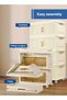 HomarKet Stackable Storage Bins,4 Tier Foldable Storage Cabinet with a Lid (Z0FF728D8E7E8672D1EEAZ) - 2