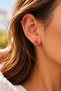 Colorful Enameled Star Earrings, Minimalist Hoop Earrings, Durable, Lightweight, for Everyday Use, Cartilage, Helix, Tragus - 2