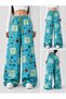 Adventure Time BMO-Printed Oversized Wide-Leg Sweatpants