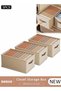 DUNISO 3 Pieces Foldable Closet Storage Organizer, Washable Closet Storage Boxes with Carrying