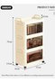DUNISO 3 Layers Folding Storage Box with Lids, Plastic Stackable Storage Box Storage Bins with - 4