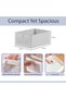 DUNISO 4 Pcs Foldable Closet Storage Organizer，Visible Wardrobe Drawer Organizers，Cotton Washable - 3