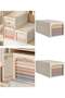 DUNISO 2 PCS oversized foldable clothing storage organizer boxes with transparent windows