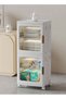 Storage Cabinet Kitchen Storage Bins Foldable Storage Box with Transparent (Z936758C92B3D22B15C2BZ) - 4