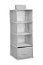FASHION HOME Hanging Shelf Closet Organizer Storage Box Collapsible Clothes (Z6E003D88A7DF0A6E0830Z)