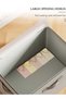 HIAS Elegant Storage Box with Zipper Lid | Large Foldable Clothes Organizer with Handles - 5
