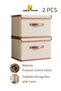 Rock Pow 2-Packs Clothes Drawer Organizer with Cover, Wardrobe Clothes Organizer,Foldable Storage