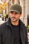 Men's Melton Winter Baseball Cap with Velcro, Adjustable, and Brim