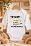 "Aunt" Printed Baby Bodysuit—"My Aunt" Themed Funny Design Baby Bodysuit, 100% Cotton, Long-Sleeve