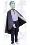 Children's Black Satin Cape with Detailed Atatürk Portrait and Signature, 145 cm x 80 cm - 2