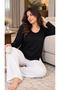 Stretch Fabric Viscose Blouse – Style and Comfort - Medium Size - Patterned - 2