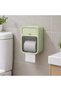 Wall-Mounted Toilet Paper Holder with Lid, Toilet Paper Dispenser, and Bathroom Organizer - 3