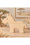 Wooden Paintable Zebra Toy, Safari Animals, Handmade Natural, Gift Toy