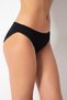 6-Pack, Black - 100% Cotton Jersey Rib Knit Bikini Bottoms - 230-6 - 5