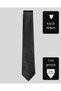 Thin Black Tie Herringbone Patterned – 7 cm wide - 4