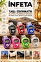 Beaded Digital Prayer Counter with Finger Counter, LCD Screen, Transparent Plastic Cord, Assorted Colors