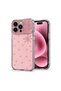 غطاء متوافق مع هاتف Apple iPhone 16 Pro Max، تصميم ShineGlam Luxe باللون الذهبي الوردي.