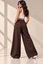 Women's Curved-Waist, Wide-Leg Sweatpants with Adjustable Legs and Pockets - 5