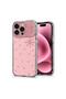 غطاء متوافق مع هاتف Apple iPhone 16 Pro، تصميم ShineGlam Luxe باللون الذهبي الوردي.