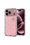 غطاء متوافق مع هاتف Apple iPhone 18 Pro Max، تصميم ShineGlam Luxe باللون الذهبي الوردي.
