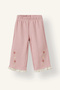 I5584A5BR138 Burgundy Wide-Leg Elastic-Waist Floral Sweatpants for Baby Girls - 5