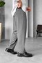 Men's Regular Classic Fabric Trousers - Black - 2