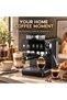 Espresso Coffee Machine with Built-in Coffee Grinder, 1.8L Water Tank, 150g Bean Hopper, Steam Wand for Milk Frothing, Removable Drip Tray, Digital Display, Espresso Maker for Home - 5