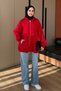 Women's 3-Ply Fleece-Lined Hooded Modest Basic Sweater Cardigan 395 - 7