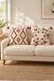 2 Decorative Kilim Rug and Daisy-Patterned Cushion Covers with Invisible Zippers and Tassels, 42x42 cm - 4