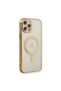 Apple iPhone 12 Pro Case Magneticsafe Laser Silicone - Gold