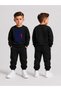 Children's Printed Winter Sweatsuit Top and Bottom Set: 3-Ply Brushed Inside Crew Neck Sweatshirt and Cotton Pants Set