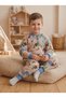 Dinosaur-Printed Children's Padded Jumpsuit for Ages 1–6 - 4