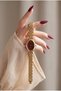 Bridgerton Women's Stainless Steel Watch, Gold-Toned with Burgundy Dial—Exclusive Design, Old Money Vintage, Luxurious, Elegant, and Stylish Women's Wristwatch 2026 - 5