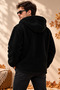 2-Piece Unisex Hooded Plush Fleece Jacket Set – Winter-Weight, Thick-Textured, Button-Up, Double-Pocketed Oversized Cardigan Set - 4