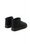 Women's Boots with Black Suede Upper, Soft Fur Trim, and Thick Soles - 6