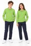 19010-26 Unisex Long-Sleeve Polo Collar School T-Shirt, Button-Down Collar, Suitable for Everyday Wear, Ages 10–14 - 2