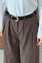 Pleated Pants, Brown - 4